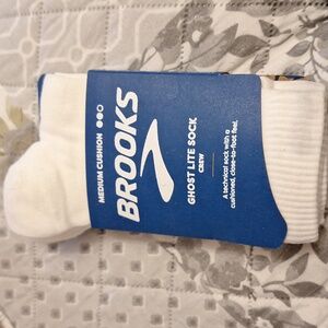 NEW Unisex Socks Brooks Ghost Lite 2-Pack Cushion Black Sz M (W7-9.5, M6-8.5)